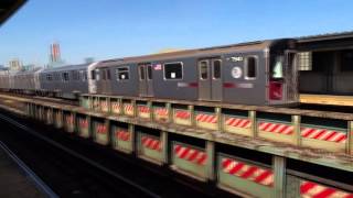 IRT Flushing Local 7535 7531 7536 7539 7931 7540 R 142A R 188 test train 40th St
