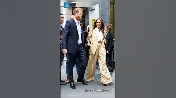 Meghan Markle and Prince Harry spotted in NYC! #shorts #britishroyalfamily #royalfamily
