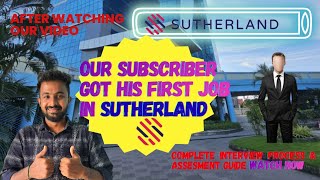Subscribe Secured First Job After Watching Our Video In Sutherland Interview Assesment Guide