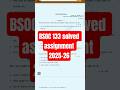 BSOC 133 Solved Assignment 2025-26 in hindi | #shorts #ignou #assignment
