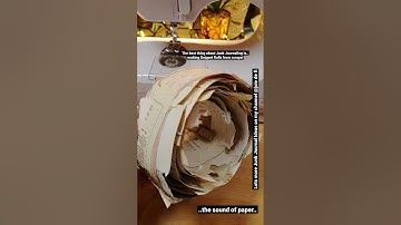 Turning Scrap Paper into a Snippet Roll ✅ Junk Journal Ideas #shorts