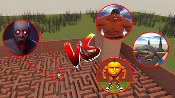 RED HULK VS  SCP 096 VS TUNG SAHUR VS SCP 096 IN GARRY