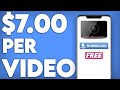 Get Paid $7.00 Per Video You Download FREE! (Make Money Online)