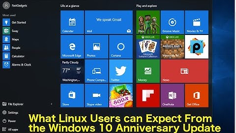 What Linux Users can Expect from the Windows 10 Anniversary Edition