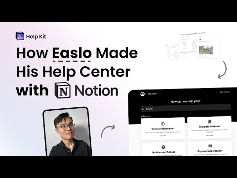 How Easlo Uses HelpKit For His Notion Help Center