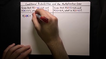 Conditional Probabilities and the Multiplication Law