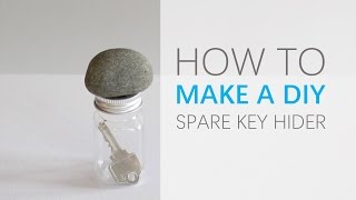 Hide your spare house key with this DIY key hider