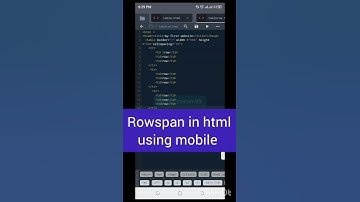 Rowspan: Mastering Table Cell Merging with HTML Attributes #htmltutorial #htmlcss #coding