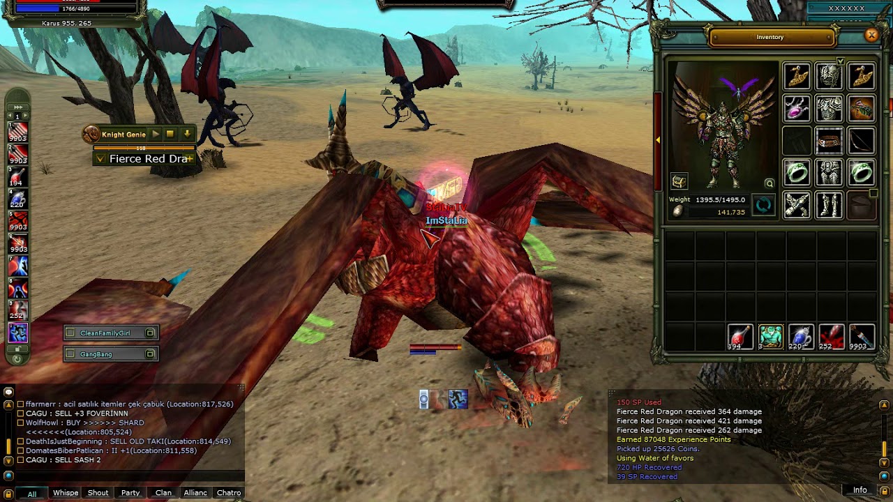 Genieli Farm 2 Saat Fierce Red Dragon 