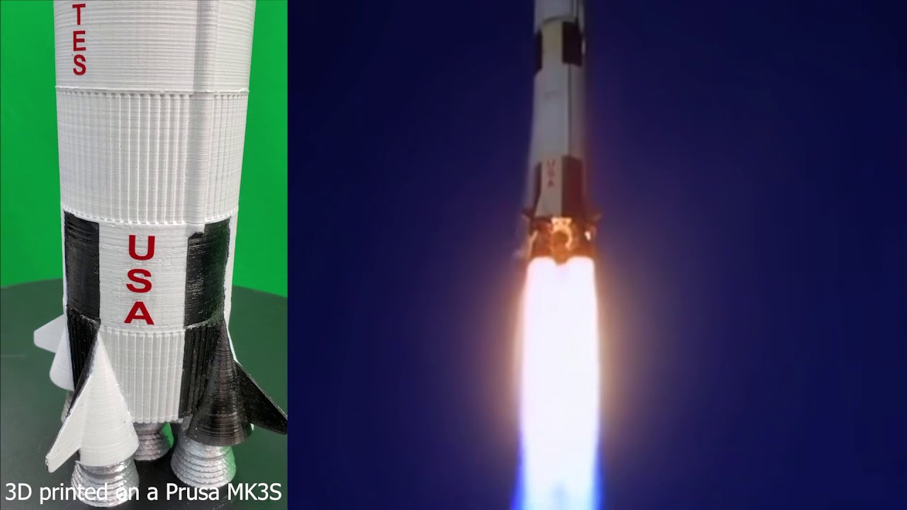 3D Printed Saturn V Rocket Project - YouTube
