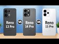Oppo Reno 13 Pro vs Oppo Reno 14 Pro vs Oppo Reno 15 Pro || Full Comparison