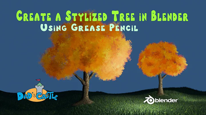 Blender Tutorial: Create a Stylized Tree using Grease Pencil