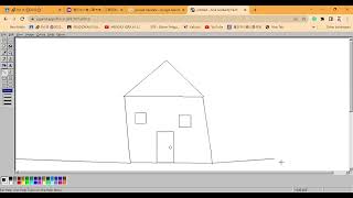 draw house in Js Paint