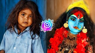 PicsArt photo Manipulation/ Maa  Kali concept/ poor girl photo editing/PicsArt drawing edit screenshot 1