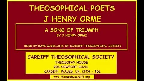 THEOSOPHICAL POETS:- A Song of Triumph by J Henry ...