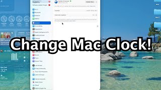 MacBook How to Change Clock On Lock Screen! (macOS Tahoe 26)