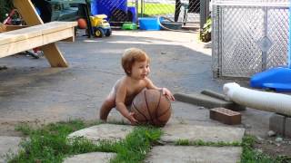 Baby’s first basketball move