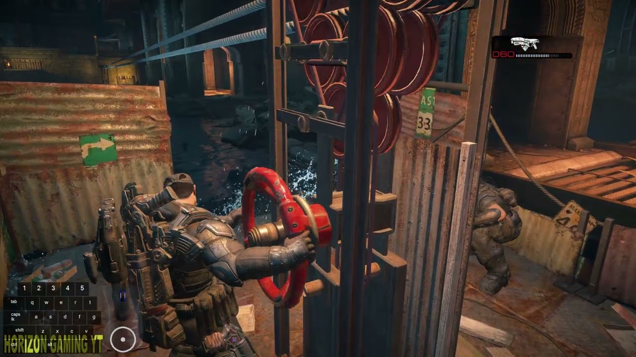 How to Finish Cross the river to checkpoint 1 in Act 2 Outpost Lethal Dusk - Gears of War Reloaded