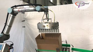 Case Packing Machine for Bottles using Cobot | Clearpack