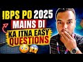IBPS PO 2025 Mains DI Ka Itna Easy Questions 😳