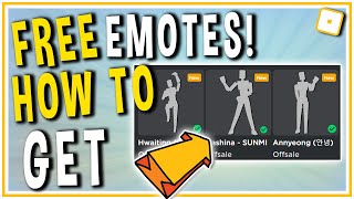 HOW TO GET FREE EMOTE HWAITING ANNYEONG EMOTE in Roblox Spotify Island
