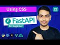 Using CSS in FastAPI for beginner