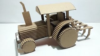 How to make a Tractor in cardboard