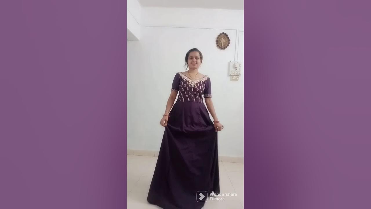 purani dress material convert into one piece - YouTube