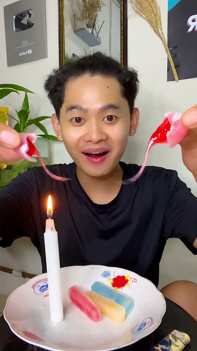 Part 2 makan permen lilin asli dari lilin lebah wax candy #youtubeshorts