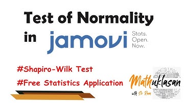 Normality Test | Shapiro-Wilk Test | Data Analysis in Jamovi