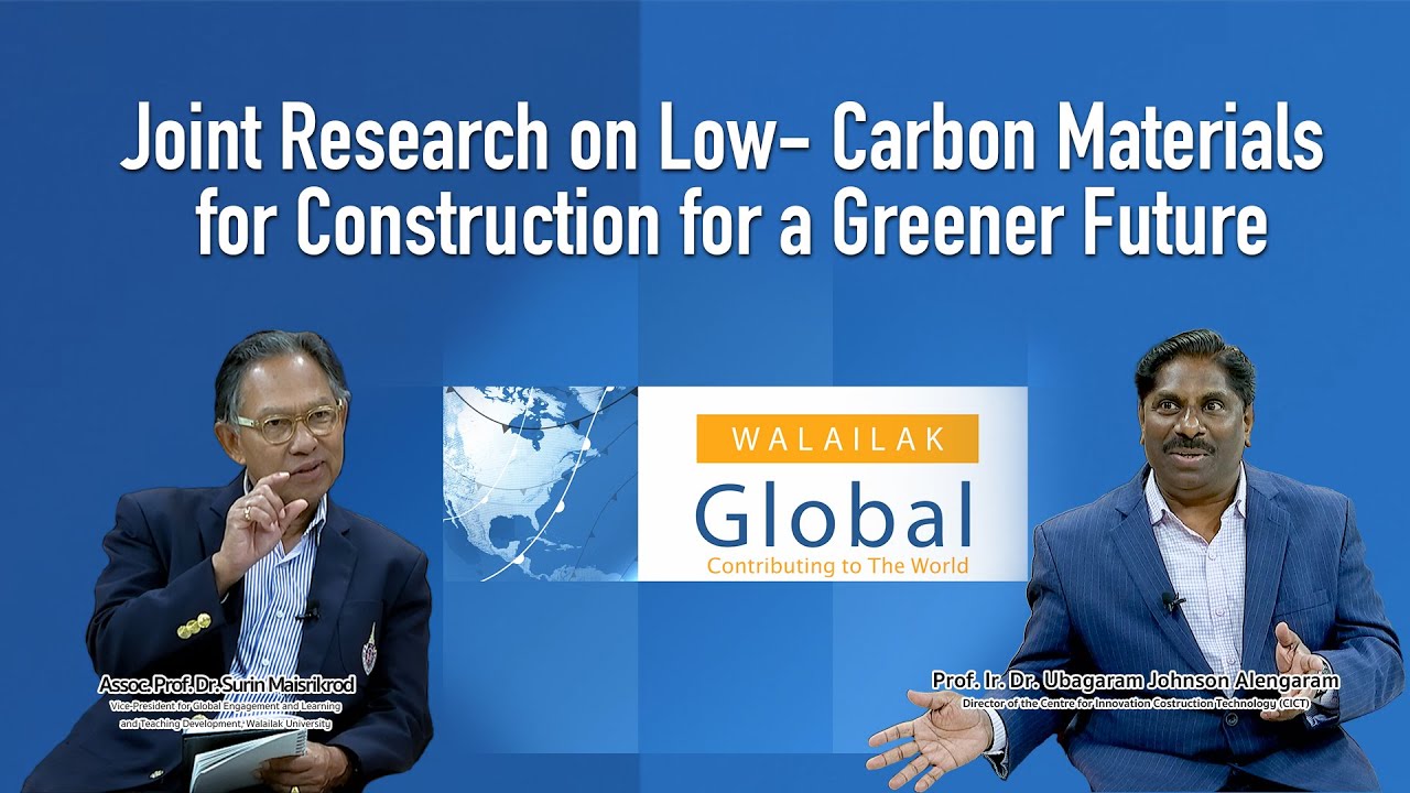 Joint Research on Low - Carbon Materials  for Construction for a Greener Future