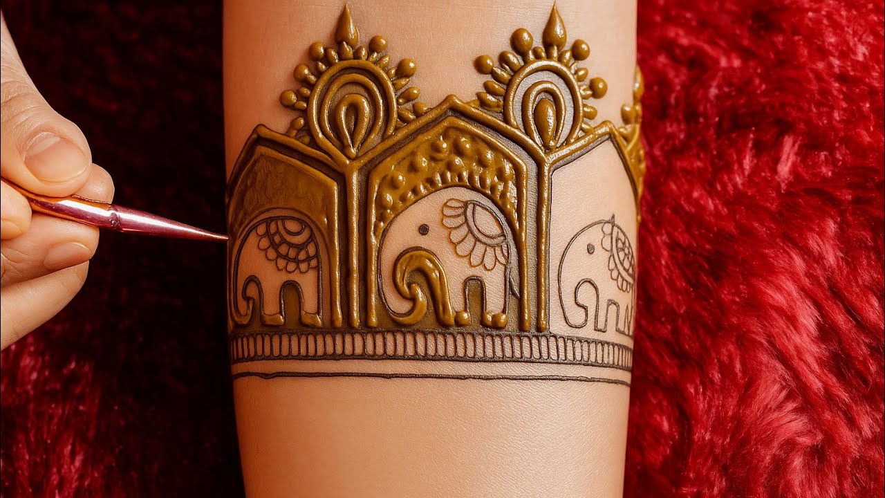 Easy Bridal Mehndi Design || Step By Step Mehndi Design Tutorial 