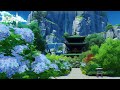 Genshin 💠 Hydrangea Temple | Serenitea Pot Design || あじさい寺 塵歌壺 [ 原神 ] replica id | 模本