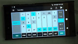 Yamaha R1/R1M - YRC Setting smartphone app screenshot 3