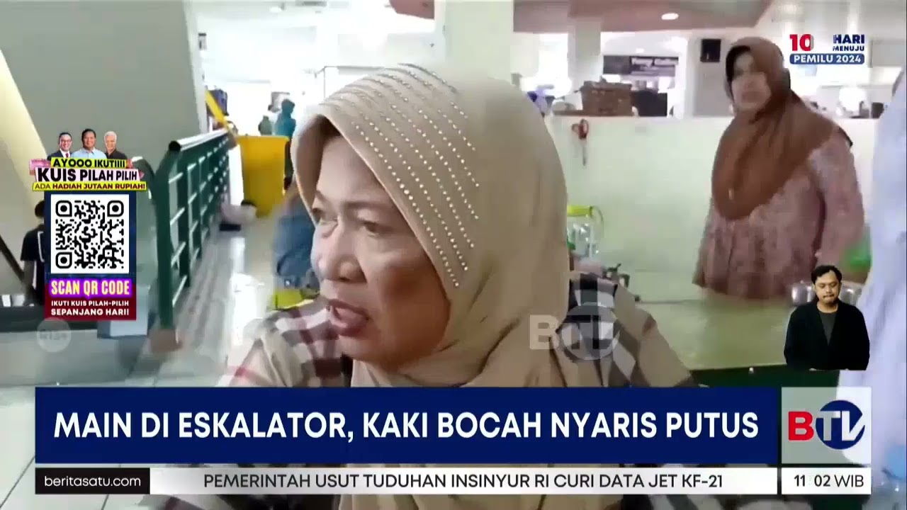 Kaki Kiri Bocah 4 Tahun di Samarinda Terjepit Eskalator