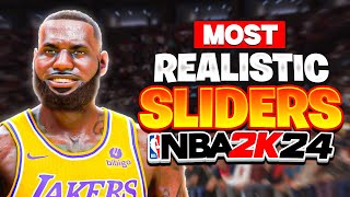 These Are The BEST Simulation Sliders Out Right Now NBA 2K24 Slider Set RELEASE*