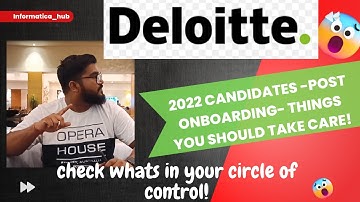 Deloitte Post Onboarding things - Technology Allotment and More!- Check what