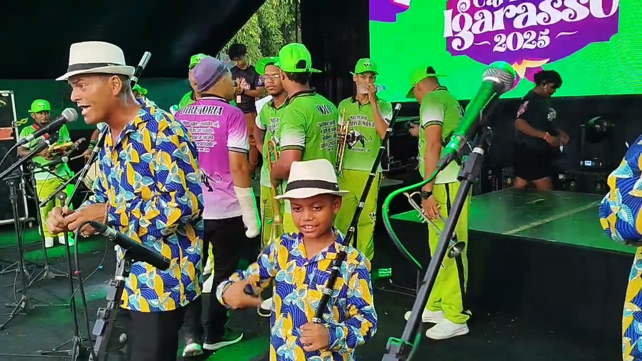 Apresentação do maracatu Pantera Nova em Igarassu, carnaval 2025