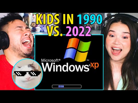 KIDS IN 1990 VS 2022 Reaction! | Beluga