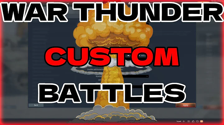 Custom Battles EXPLAINED | War Thunder