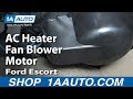 How to Replace Blower Motor 1991-2003 Ford Escort ZX2