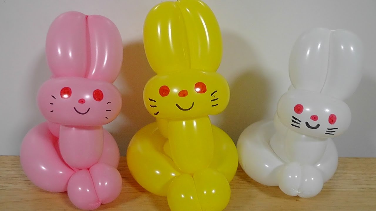 うさぎの作り方 バルーンアート Rabbit Balloon Twisting Youtube