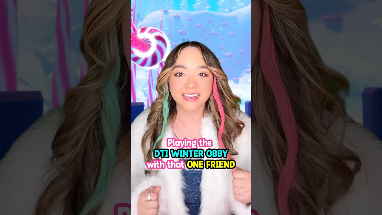 Playing the DTI WINTER UPDATE OBBY With That ONE FRIEND..🤣