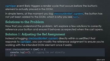 Understanding Why ref.current Returns null in ReactJs