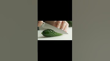 Cutting a Glass Cucumber | Pure ASMR Visual Experience #ai #gemini #veo3 #follow #likе