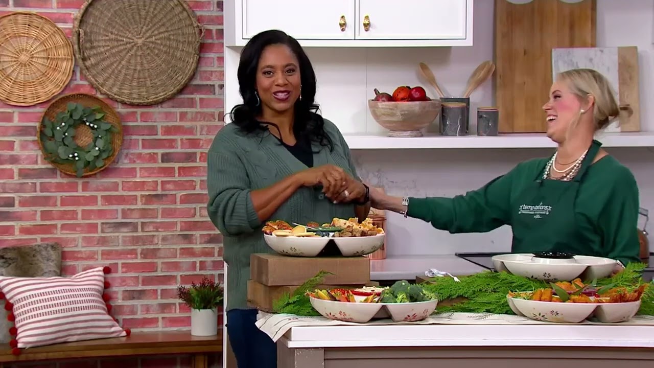 Temp-tations Electric Chip & Dip Server with Warmer on QVC