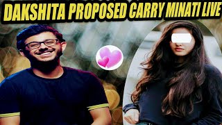 Carry minati live streaming highlights where his fan dakshita proposed
watch reaction . please like share and subscribe the video