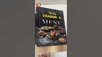 Menu bìa cứng gáy ốc - Kích thước A3 có tính thẩm mỹ cao #menuviral  #menurestaurant #menunhahang