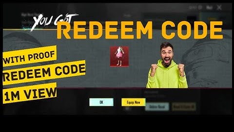 New Redeem Code Pubg. Working and With Proof Today 2023.