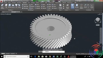 How to Create Gear in AutoCAD 3D Part 1